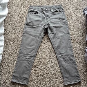 Men's Grey Banana Republic Traveler Slim Chino 34x32